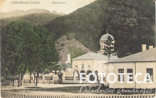 Carte poştală color privind mănăstirea Cozia, jud. Vâlcea