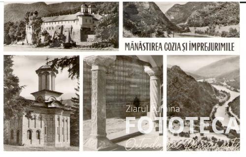 Mănăstirea Cozia, jud. Vâlcea şi împrejurimile: bolniţa, coloane de la chilii şi Valea Oltului